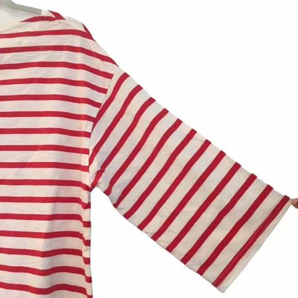 Levi’s Embroidered Rose Stripe Sailor T-shirt - Picture 4 of 5